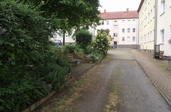 Auch der hintere Bereich der Lindenstra&szlig;e 2-8 macht was her. (Foto: Kurt Frank)