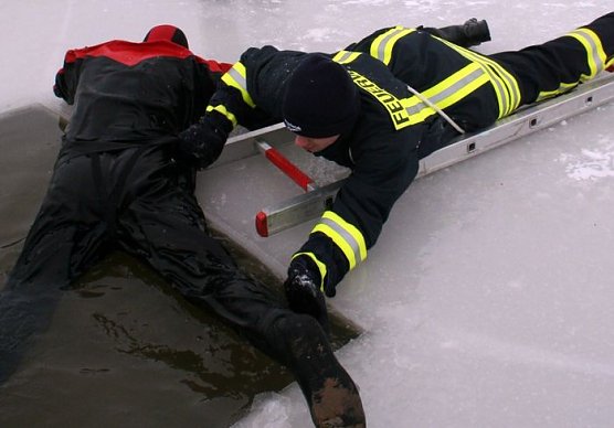 Eiskalt gerettet (Foto: M. Herting )