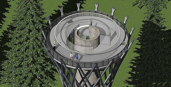Ansicht der Aussichtsplattform (Foto: Pressestelle Landratsamt Nordhausen) Ansicht der Aussichtsplattform (Foto: Pressestelle Landratsamt Nordhausen)