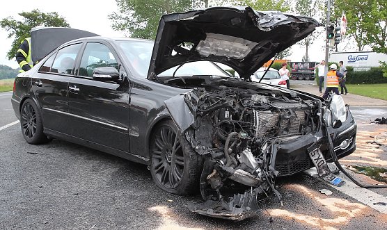 Unfallwagen bei Werther (Foto: S.Dietzel)
