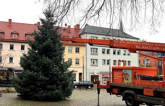 Weihnachtsbaum 2019: Hier k&ouml;nnte 2020 Ihr Baum stehen. (Foto: &copy;Stadtverwaltung Nordhausen)