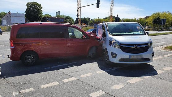Unfall auf der "beliebten" Kreuzung (Foto: S. Dietzel)