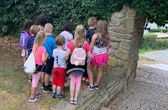 Treppenkäferbesichtigung (Foto: Familienzentrum) Treppenkäferbesichtigung (Foto: Familienzentrum)