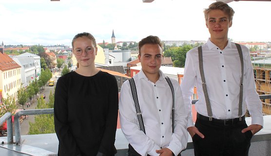 Hanna Hustedt, Maximilian G&auml;rtner und Luis Otto (v.l.n.r.) (Foto: oas)