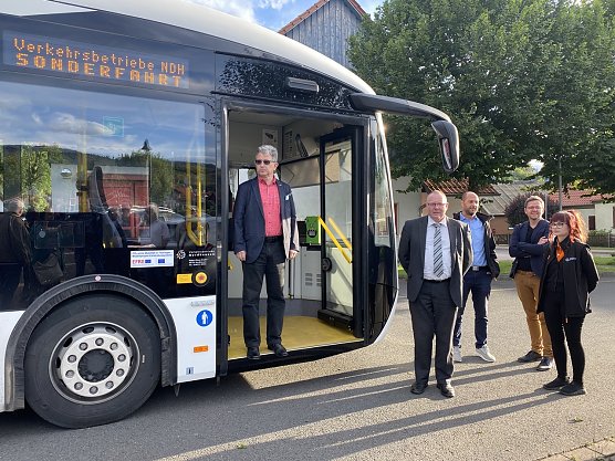 E-Bus in Neustadt (Foto: Sandra Witzel) E-Bus in Neustadt (Foto: Sandra Witzel)