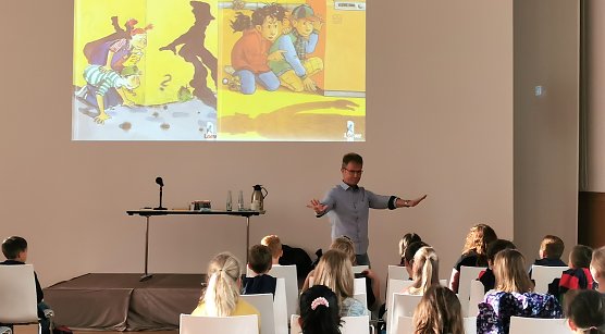 Lesung mit Fabian Lenk (Foto: Stadtbibliothek Nordhausen)