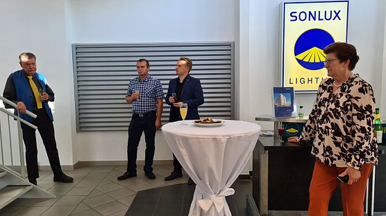 Besichtigung der Firma SONLUX Sondershausen durch die MIT (Foto: Holger Klein)