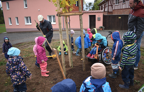 Die Kleinen Entdecker und ihr Baum (Foto: Beanke Juch)