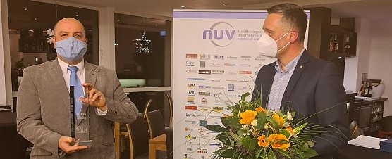Dr. Sendig (links) ist Unternehmer des Jahres 2020 (Foto: nnz)
