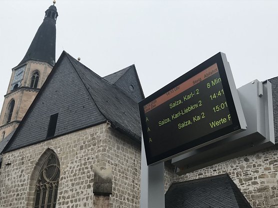 Anzeigetafeln an Haltestellen werden modernisiert (Foto: Stadtverwaltung Nordhausen) Anzeigetafeln an Haltestellen werden modernisiert (Foto: Stadtverwaltung Nordhausen)