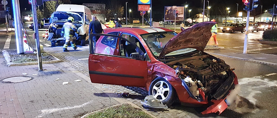 Crash am Taschenberg (Foto: S. Dietzel) Crash am Taschenberg (Foto: S. Dietzel)