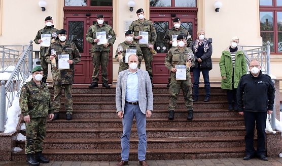 Verabschiedung der Bundeswehr-Helfer (Foto: N.Mattern) Verabschiedung der Bundeswehr-Helfer (Foto: N.Mattern)
