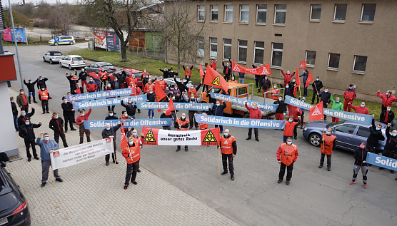 Warnstreik bei Maximator (Foto: IG Metall)
