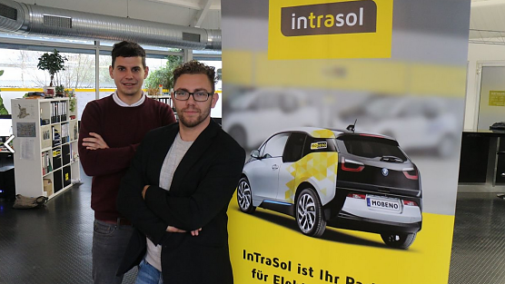 Unternehmensgr&uuml;nder Sebastian Kupfer (links) und Eric Benkenstein 2018 (Foto: nnz-Archiv)