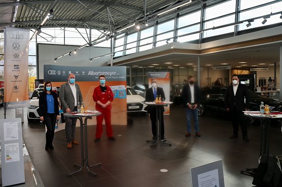 Kein leichtes Jahr f&uuml;r die Nachwuchssuche: Pressetermin im Autohaus Albertsmeyer in Nordhausen (Foto: agl)