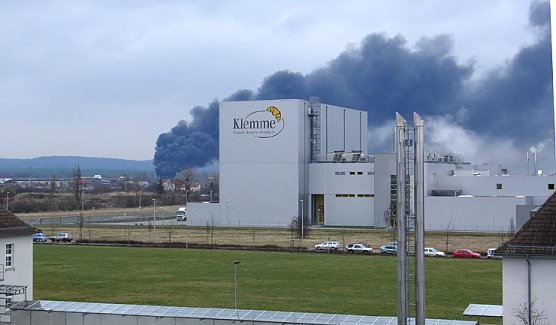Brand in Nordhausen (Foto: nnz)