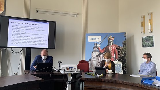 Pressekonferenz im Landratsamt (Foto: oas) Pressekonferenz im Landratsamt (Foto: oas)