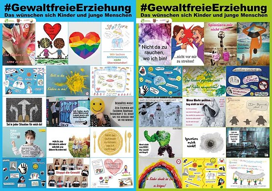 Plakataktion zum Tag der gewaltfreien Erziehung (Foto: Kreisjugendring Nordhausen)