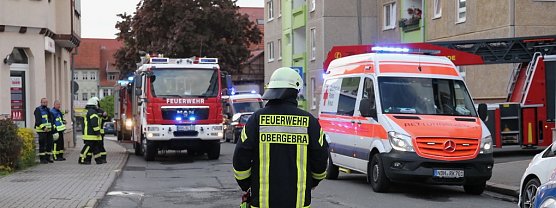 Gleich zwei Eins&auml;tze hatte die Feuerwehr gestern in Bleicherode zu absolvieren (Foto: S. Dietzel)