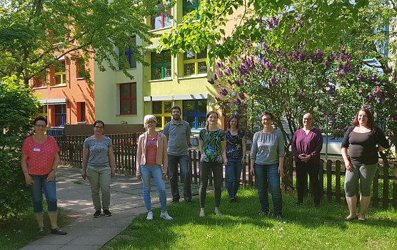 Das Gr&uuml;ndungsteam des F&ouml;rdervereins "Haus Kunterbunt" (Foto: Kathrin B&uuml;hling)