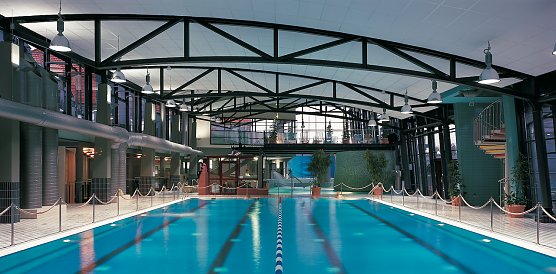 Das Sportbecken im Nordh&auml;user Badehaus (Foto: Krieger)