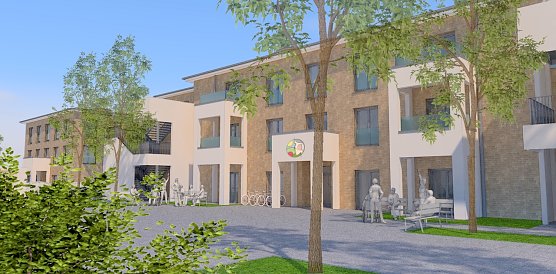 Modell des neuen Pflegezentrums am Stadtpark (Foto: Seniorenwerk)