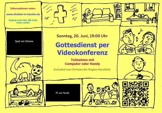 Gottesdienst per Videochat (Foto: Evangelischer Kirchenkreis S&uuml;dharz)