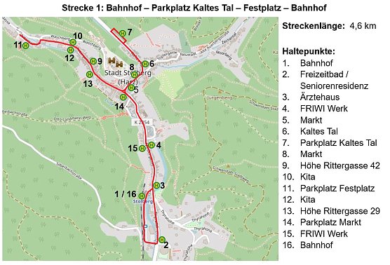Linienf&uuml;hrung Strecke 1 (Foto: Copyright bei der Standortmarketinggesellschaft Mansfeld S&uuml;dharz � Frau Hausmann)