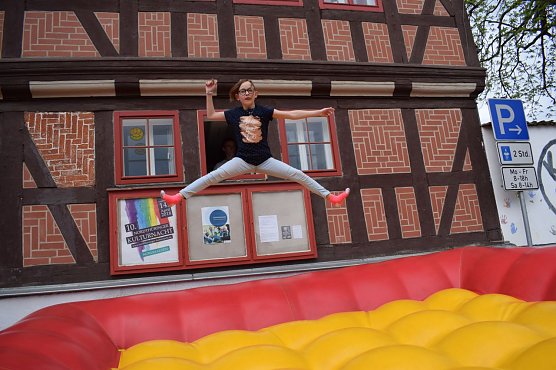 Sprung in den Sommer zum Kila-Aktionstag (Foto: Frank Tuschy)