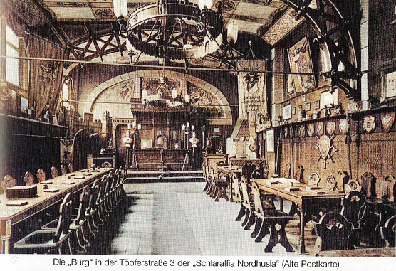 Der prunkvolle Sitzungssaal der "Schlaraffen" (Foto: J. Bauersfeld)