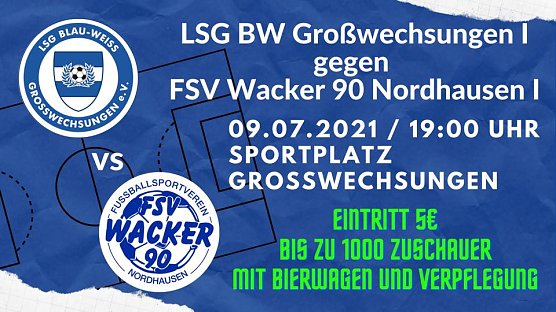 Wacker gegen Gro&szlig;wechsungen (Foto: FSV Wacker 90 Nordhausen)