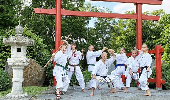 Nordh&auml;user Karateka auf der BUGA (Foto: F.Pelny)