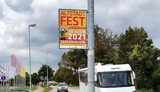 Plakate für das Altstadtfest - aber nicht in Nordhausen (Foto: S.B. Heck) Plakate für das Altstadtfest - aber nicht in Nordhausen (Foto: S.B. Heck)