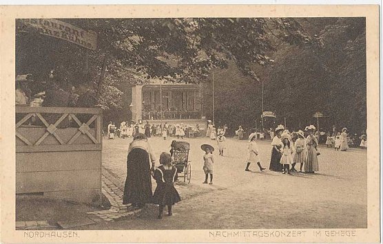 Konzert im Gehege um 1900 (Foto: AfD Nordhausen) Konzert im Gehege um 1900 (Foto: AfD Nordhausen)
