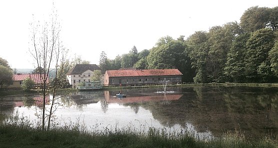 Blick auf Neue Schloss am Gondelteich (Foto: nnz-Archiv)