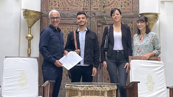 Axel Heck rekrutiert in Marrakesh Hotelfacharbeiter  (Foto: A.Heck)