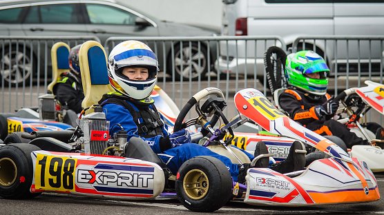 JuliusRammelt in seinem Kartwagen (Foto: K.Rammelt)