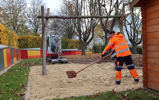 An der Kita Frauenberg (Foto: Stadtverwaltung Nordhausen) An der Kita Frauenberg (Foto: Stadtverwaltung Nordhausen)