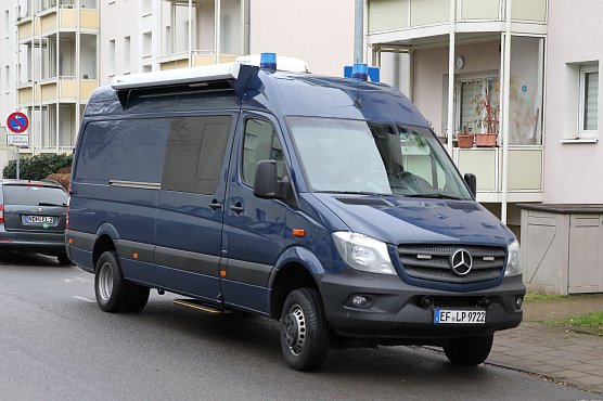Einsatzfahrzeug Auf dem Sand in Nordhausen (Foto: S. Dietzel)