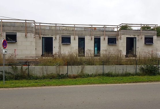 Eine unvollendete Baustelle der Firma in Steigerthal (Foto: C.Wilhelm)