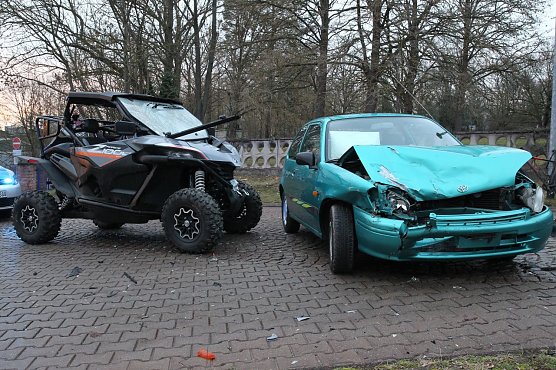 Crash auf dem Stresemannring (Foto: S. Dietzel) Crash auf dem Stresemannring (Foto: S. Dietzel)