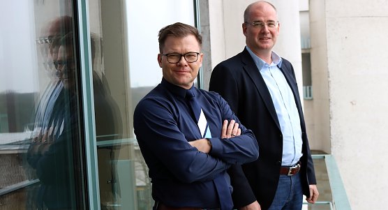 Carsten Schneider und Matthias Jendricke tauschten sich aus (Foto: Landratsamt Nordhausen)