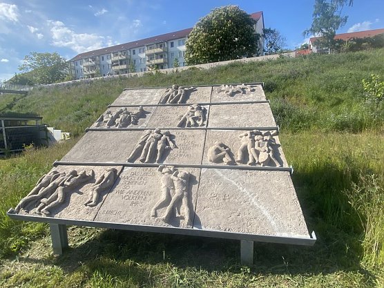 Betonrelief am Marienweg (Foto: Pia Wienrich)