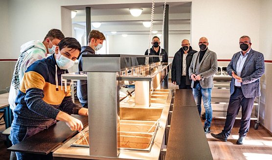 Am Herder-Gymnasium freut man sich &uuml;ber die modernisierte Mensa (Foto: Pressestelle Landratsamt Nordhausen)