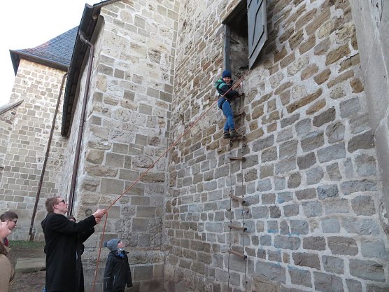 Turmkletterei beim KILA (Foto: Frank Tuschy)