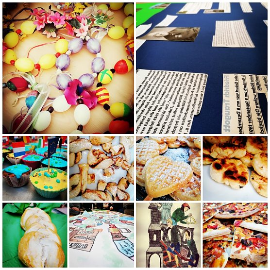 W&auml;hrend der drei Projekttage kam eine ganze Reihe toller Ergebnisse zusammen (Foto: Petersbergschule)