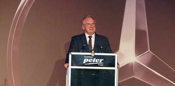 Ministerp&auml;sident Reiner Haseloff dankte den Unternehmern daf&uuml;r, dass sie in Wittenberg etwas unternommen haben (Foto: H. Fischer)