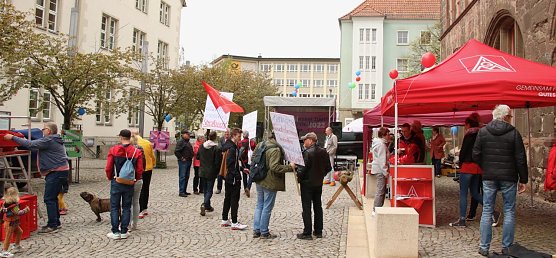 1. Mai auf dem Nordh&auml;user Rathausplatz (Foto: agl)
