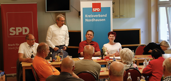 Im Begegnungszentrum in W&uuml;lfingerode gab sich die SPD gestern Abend k&auml;mpferisch (Foto: agl)