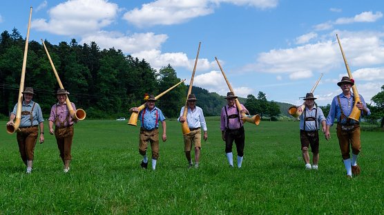 Unter anderem werden die Alphornbl&auml;ser auf dem Bergmannsfest zeigen, was sie k&ouml;nnen (Foto: Manthey Event)